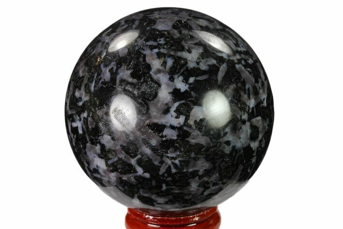 Polished, Indigo Gabbro Sphere - Madagascar #135786